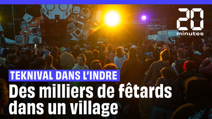 Teknival dans l'Indre : des milliers de fêtards rassemblés dans un petit village #shorts