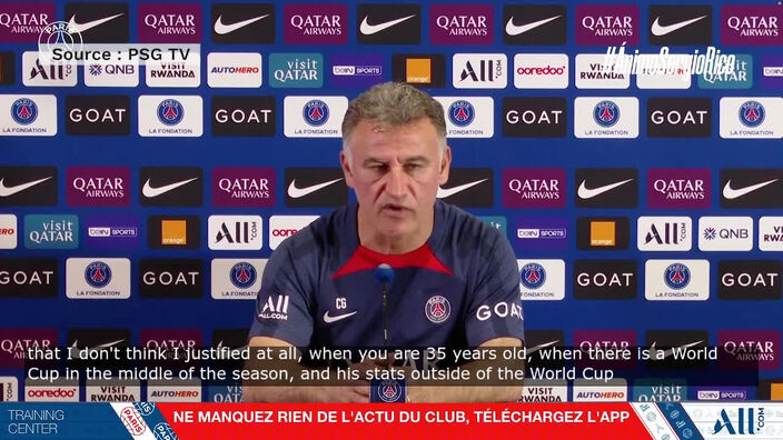 Départ de Messi du PSG : « C'est son dernier match », annonce Christophe Galtier