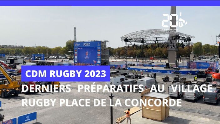 Coupe du monde de Rugby : derniers préparatifs pour le Village Rugby
