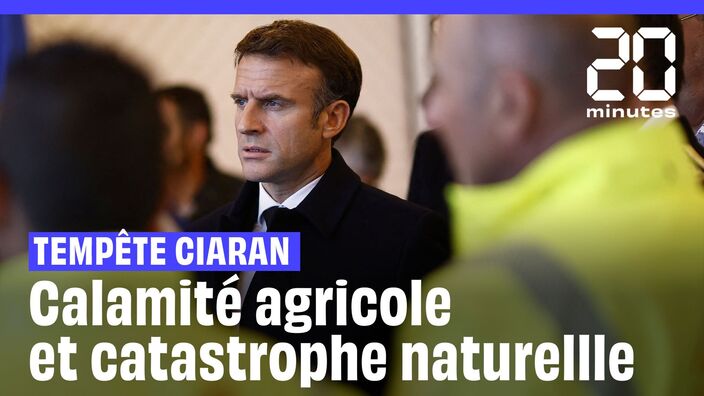 Tempête Ciaran: Macron promet l’état de «catastrophe naturelle et la «calamité agricole» #shorts