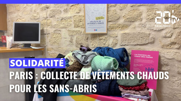 Paris : des collecte de vêtements chauds pour les sans-abris