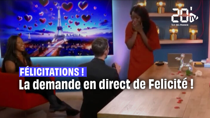Saint-Valentin : Félicité, le visage de 20minutes TV, dit « OUI » en direct !
