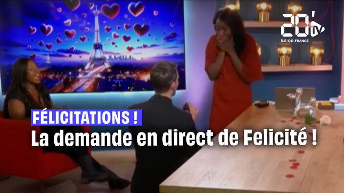 Saint-Valentin : Félicité, le visage de 20minutes TV, dit « OUI » en direct !