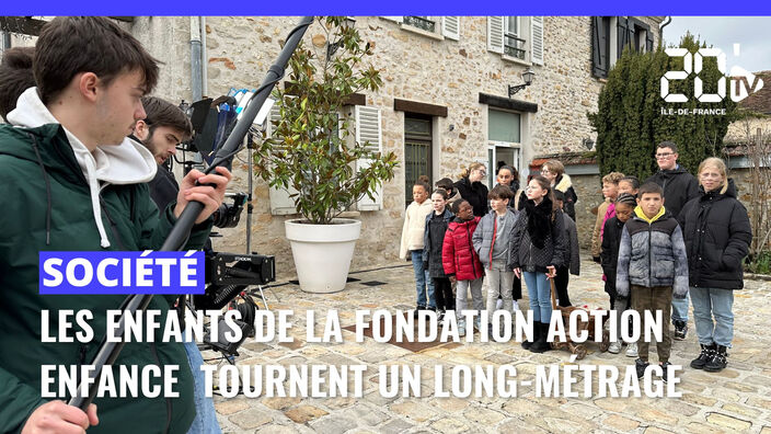 Action Enfance : les enfants de la fondation passent devant la caméra