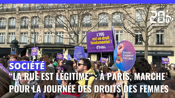 "La rue est légitime" : à Paris, on marche pour défendre les des droits des femmes