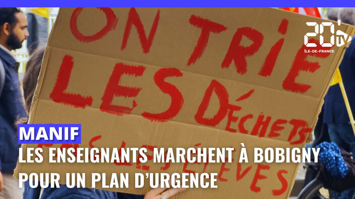 Bobigny : les profs du 93 en grève manifestent pour un plan d'urgence