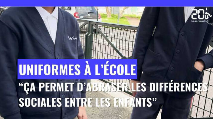 Uniformes à l'école : "ça permet d'abraser les différences sociales entre les enfants".