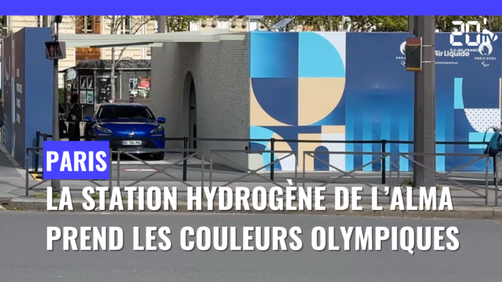 La station hydrogène de l'Alma prend les couleurs Olympiques.