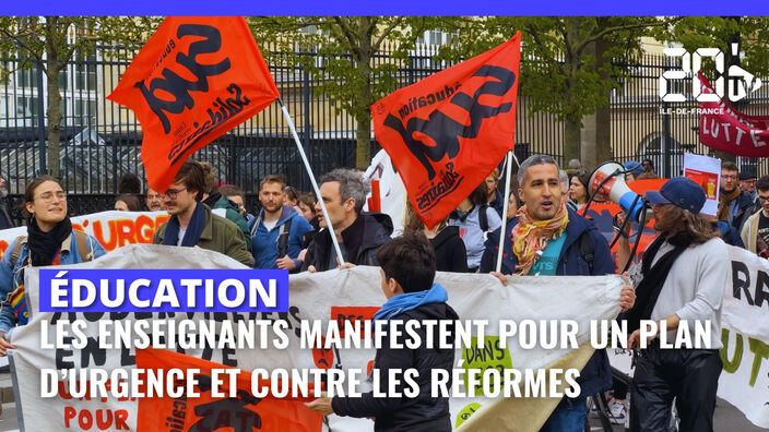Un plan d'urgence pour le 93 : les enseignants manifestent à Paris