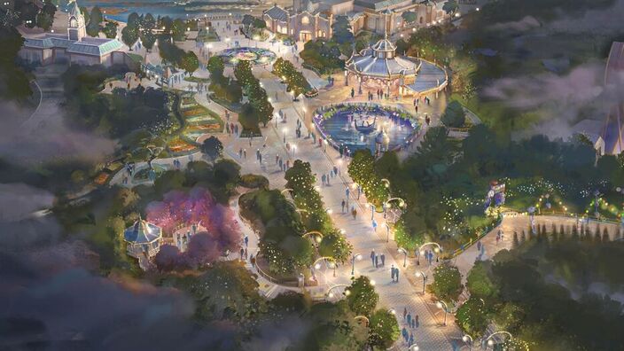 Images potentielles dans la nouvelle allée du Parc. © Disney