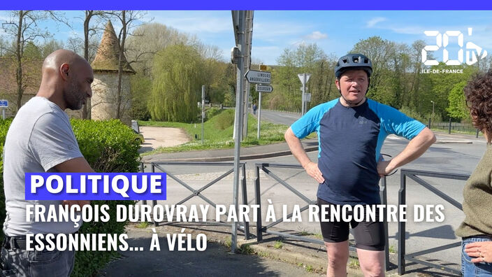 François Durovray part à la rencontre des Essonniens... à vélo