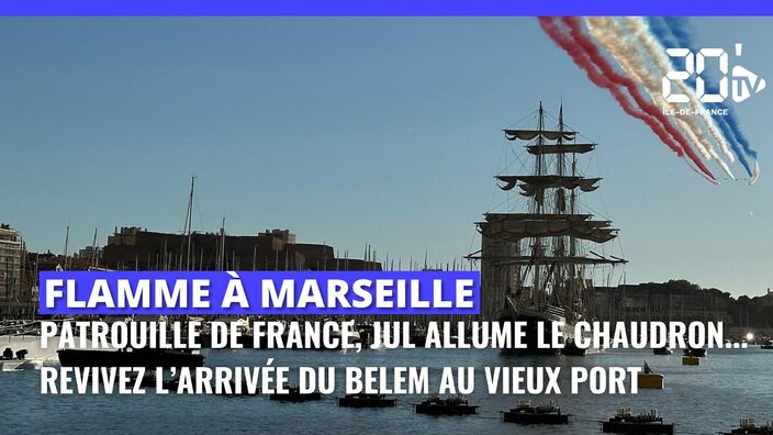 Arrivée du Bélem au Vieux-Port : Marseille célèbre l’arrivée de la flamme Olympique 