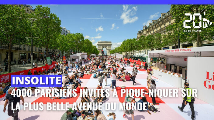Aux Champs-Élysées, 4000 Parisiens invités à pique-niquer sur la plus belle avenue du monde