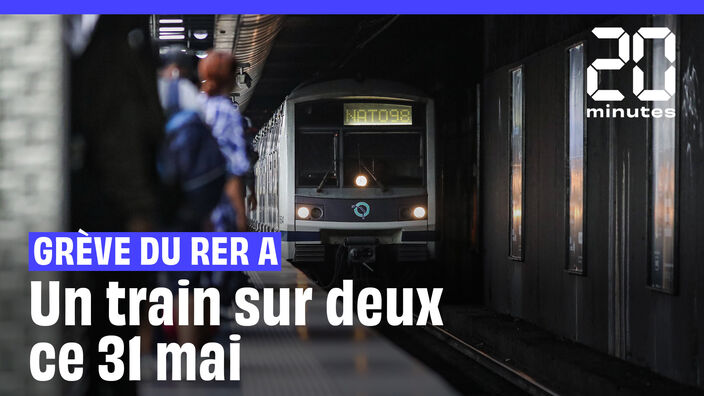 RER A : Grève vendredi, un train sur deux en circulation #shorts