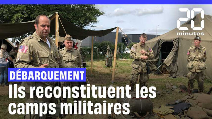 80 ans du Débarquement en Normandie : Ils reconstituent les camps militaires