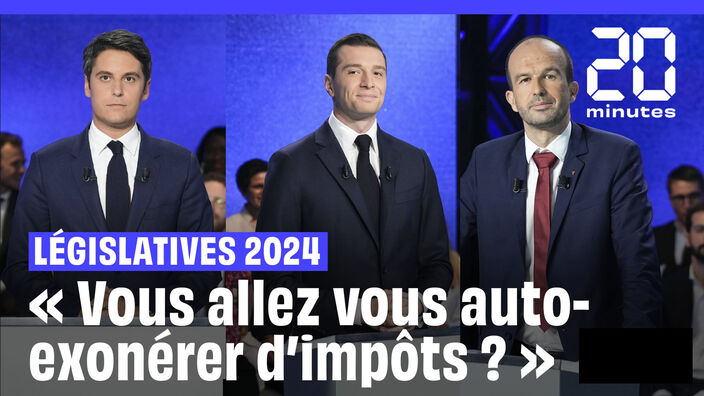 Législatives 2024 : On vous résume le débat Attal, Bardella, Bompard