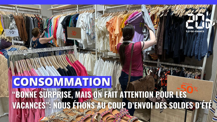 "Bonne surprise, mais on fait attention pour les vacances" : nous étions au coup d'envoi des soldes