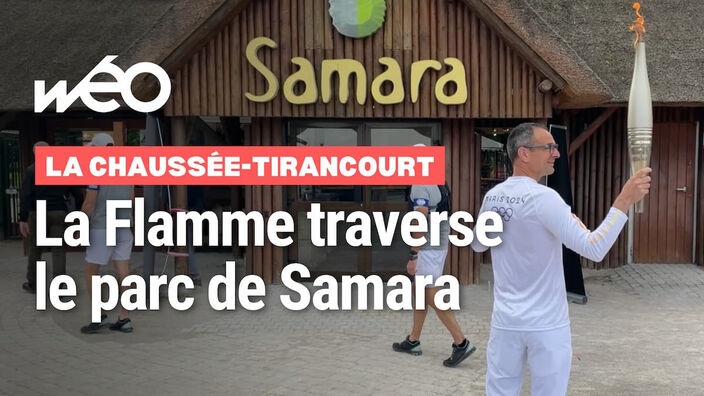 Dans la Somme, la Flamme Olympique passe par le parc de Samara