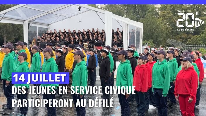 14 Juillet : Des jeunes en service civique sur le défilé militaire