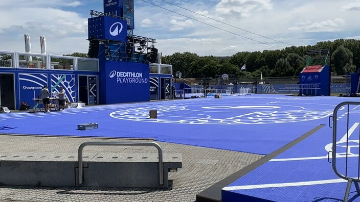 Paris 2024 :  Dans les coulisses de la fan zone de la Villette
