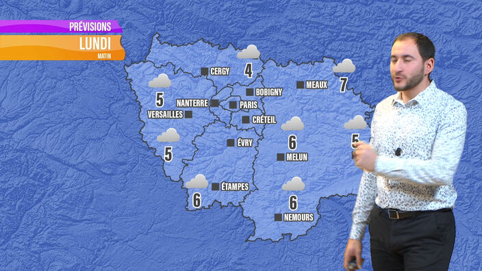 Les prévisions météo de ce lundi 16 décembre en Île-de-France