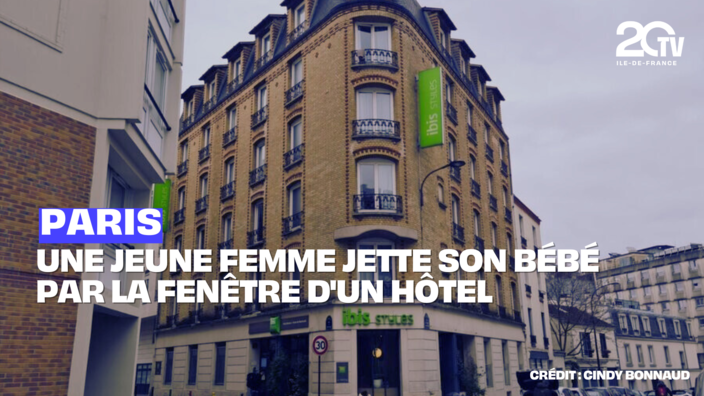Une jeune femme jette son bébé par la fenêtre d'un hôtel