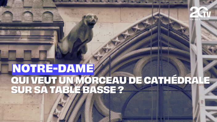 Notre-Dame : qui veut un morceau de cathédrale sur sa table basse ?
